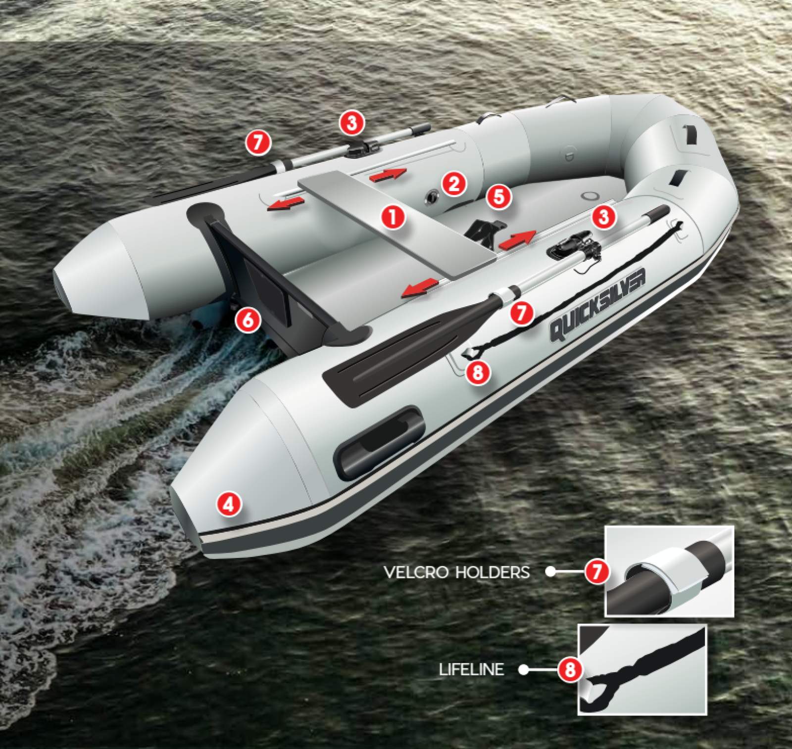 Chivers Rigid Inflatable New Quicksilver 240 Inflatable MID YEAR INFLATABLE CLEARANCE! For Sale ...