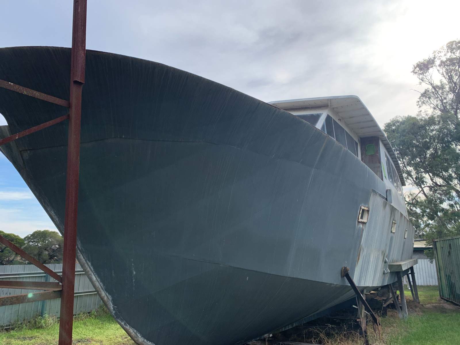 Custom 60 foot Corten steel pilot house