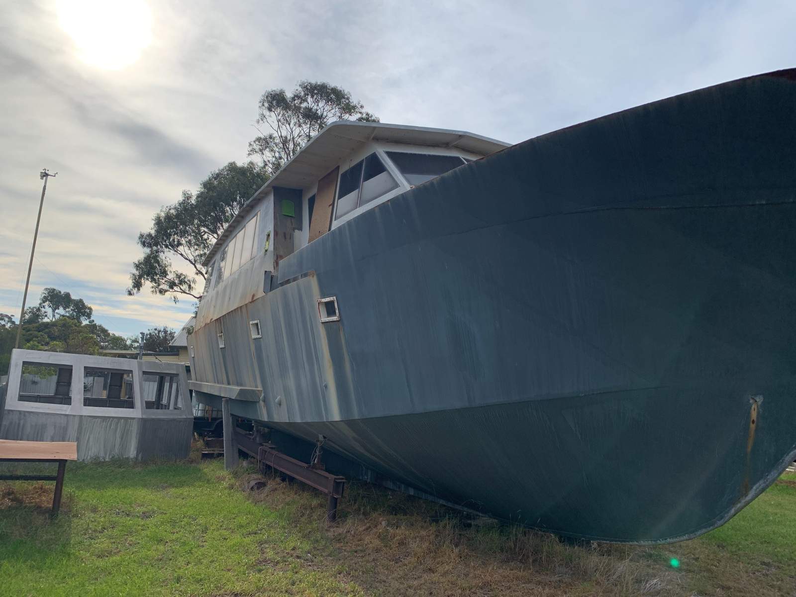 Custom 60 foot Corten steel pilot house