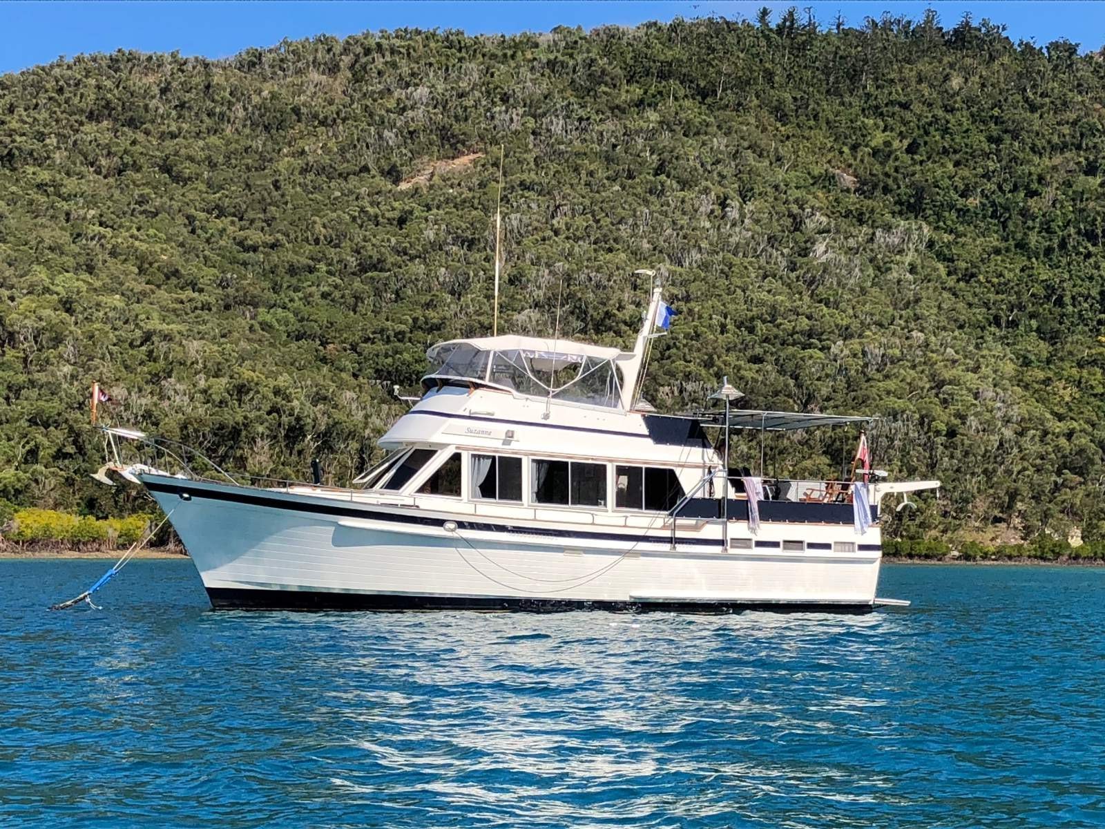 Kong Halvorsen 44 Motor Yacht Island Gypsy - Flush Aft Deck