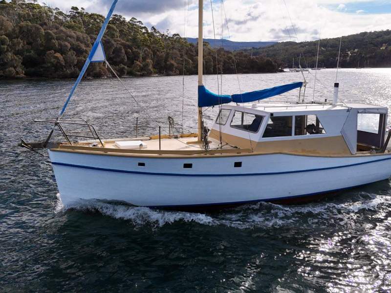 Custom 33ft PILOTHOUSE Timber Motorsailer