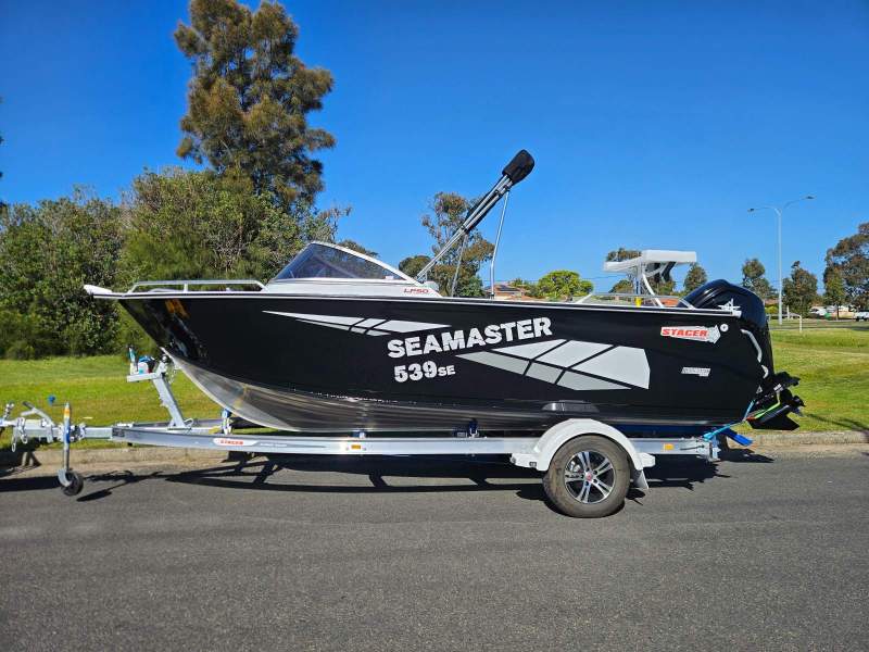 Stacer 539 Sea Master SE 115hp Mercury four stroke & alloy trailer