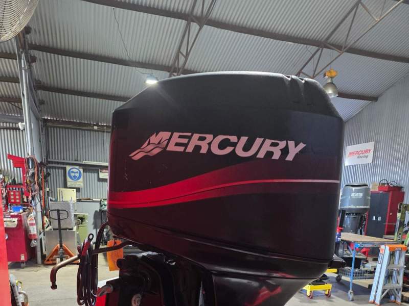 50hp Mercury two stroke, forward steer