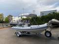 Brig Navigator 485 Fibreglass centre console rib with hypalon tubes