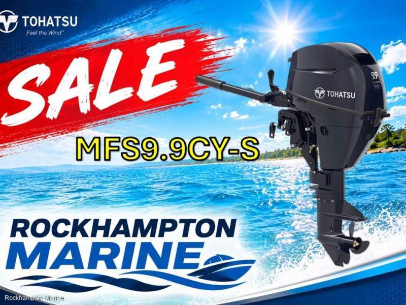 BRAND NEW TOHATSU 9.9HP SHORT SHAFT FOUR STROKE TILLER STEER OUTBOARD MOTOR