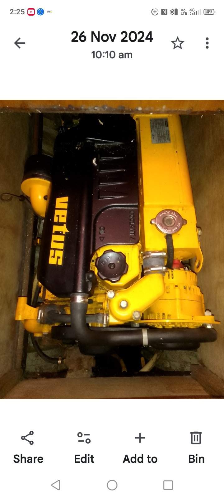 UNICORN Vetus 42 HP 4 cylinder 52 hrs M4.45