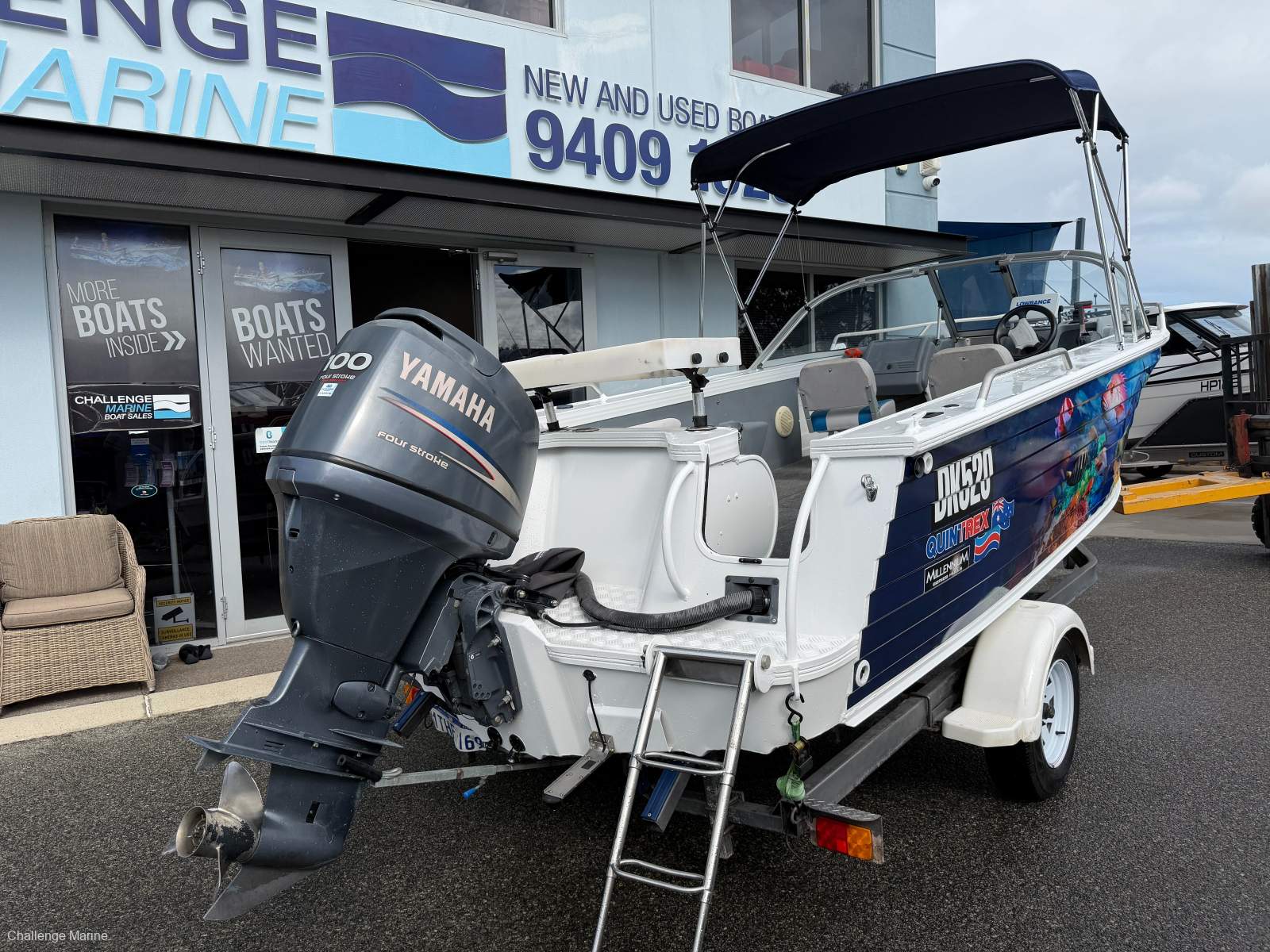 Quintrex 560 Coast Runner - Fresh wrap with Yamaha reliablitiy 100 HP 4 st