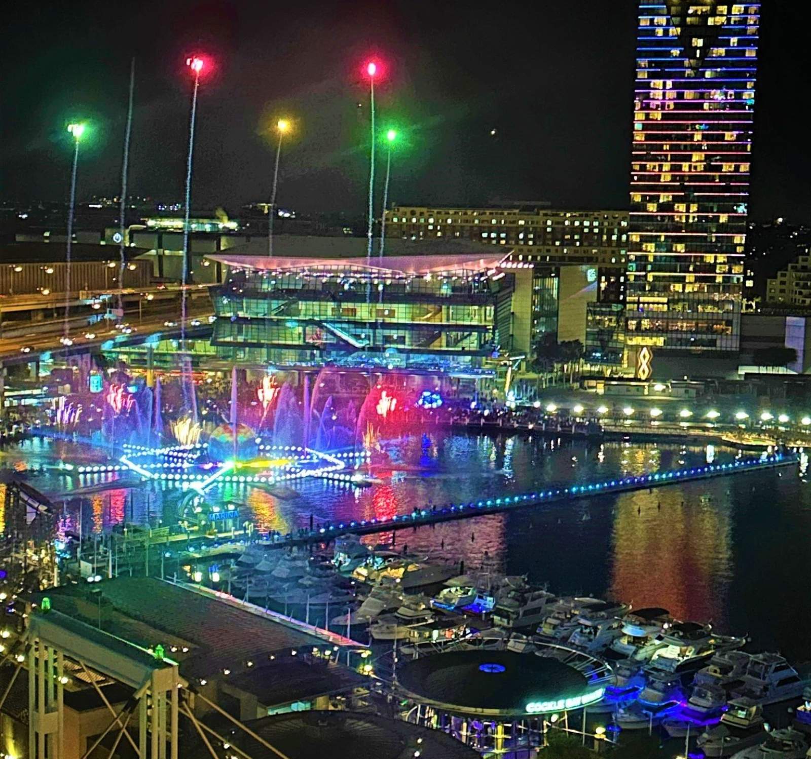SYDNEYS VIVID 2026 LIGHT SPECTACULAR - DARLING HARBOUR MARINA BERTHS