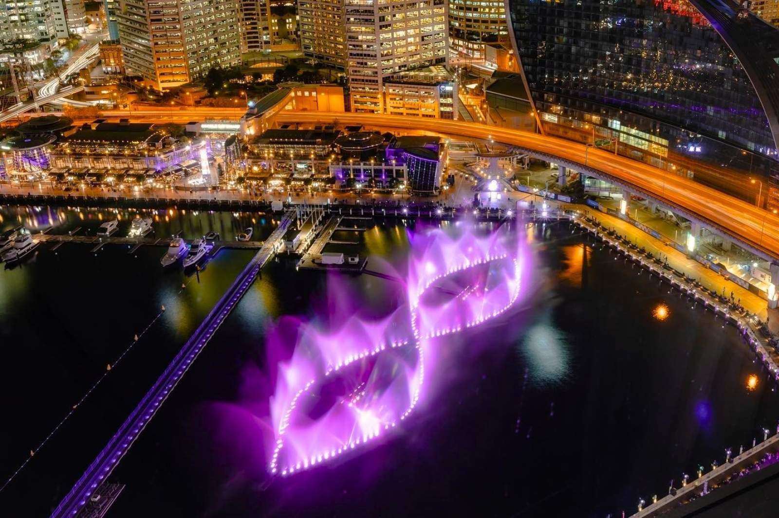 SYDNEYS VIVID 2026 LIGHT SPECTACULAR - DARLING HARBOUR MARINA BERTHS