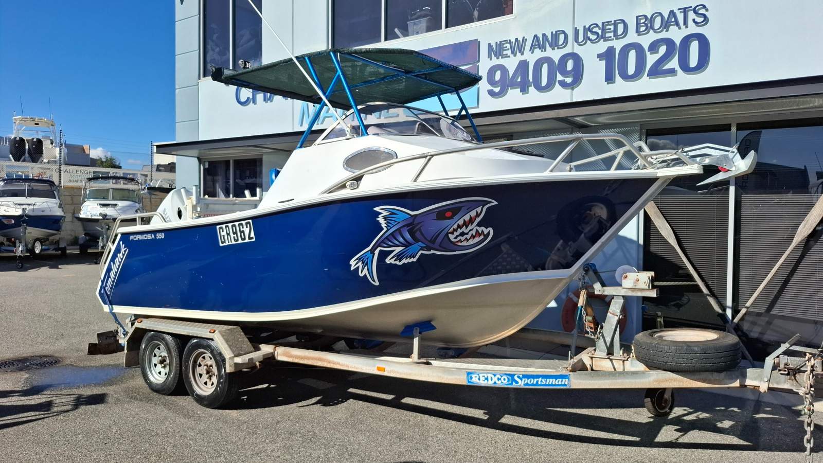 Formosa Tomahawk Classic 550 Half Cabin With 2023 Suzuki 140HP!! (Only 108 hours!)