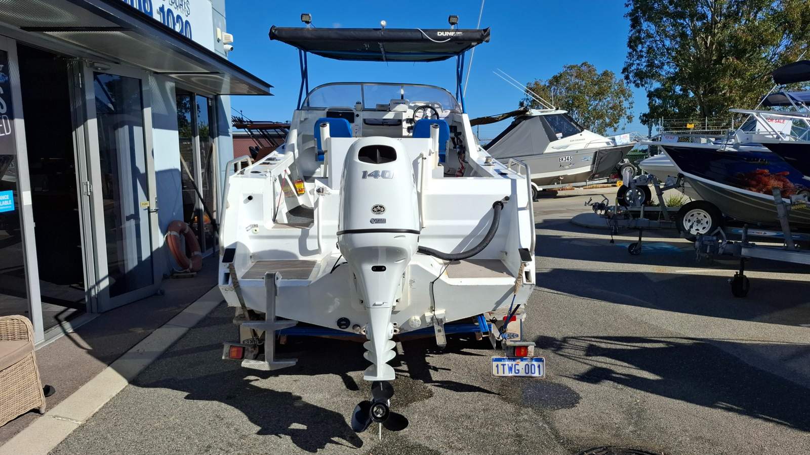 Formosa Tomahawk Classic 550 Half Cabin With 2023 Suzuki 140HP!! (Only 108 hours!)
