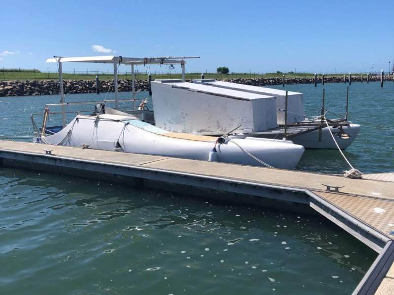 Seawind 24 Being converted to houseboat but can be reversed b