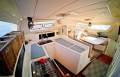 Leopard Catamarans 38 Owner's Version - Pacific Located 2026:Galley up - double sinks, Force 10 stove with oven, chest fridge/freezer