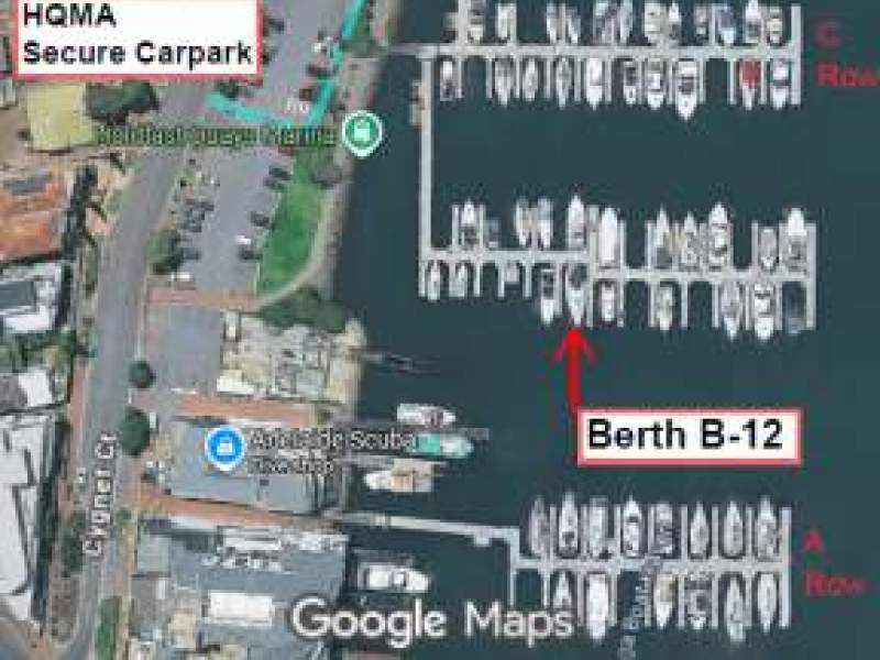 Holdfgast Quays Glenelg SA - 13 metre berth FOR SALE
