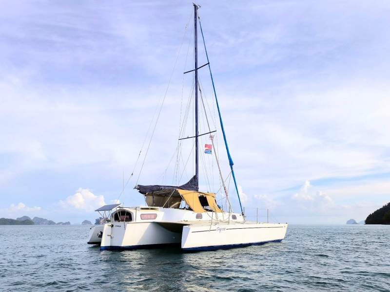 Searunner 37 Trimaran for sale in Malaysia.