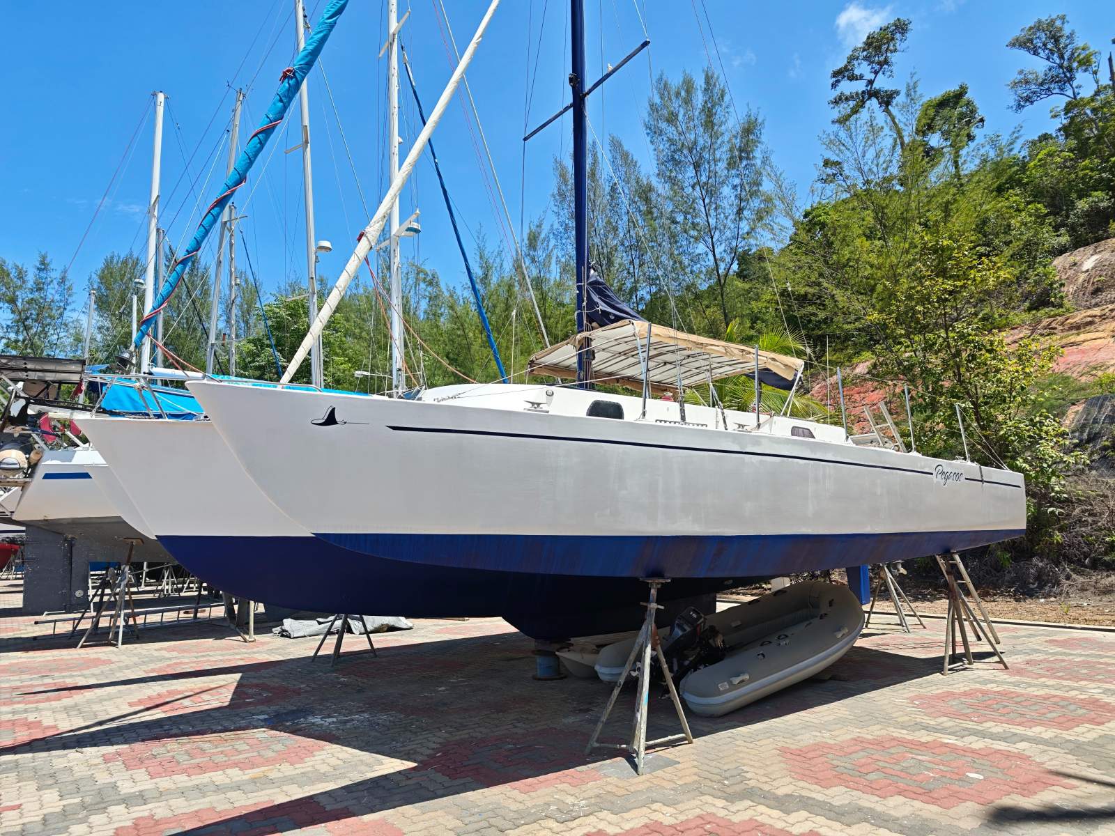 Searunner 37 Trimaran for sale in Malaysia.