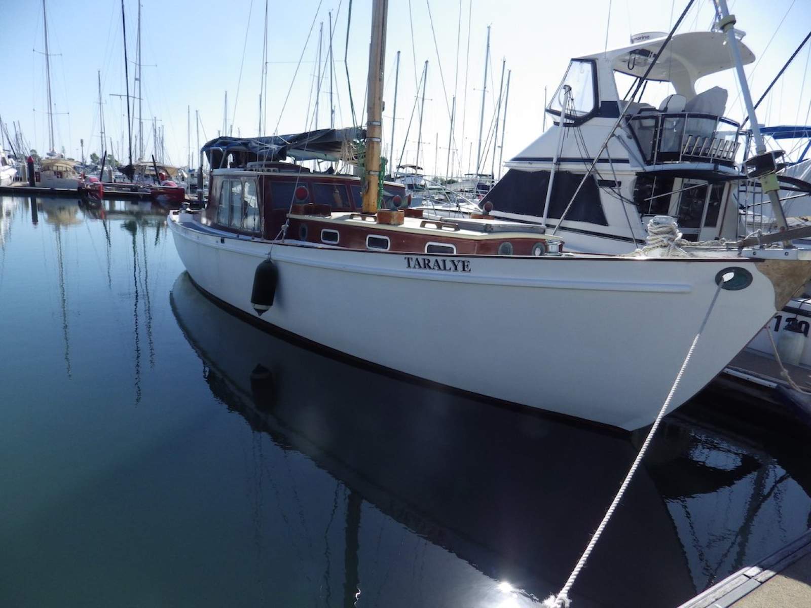 Eric Montgomery Motor Sailer beautiful classic timber vessel