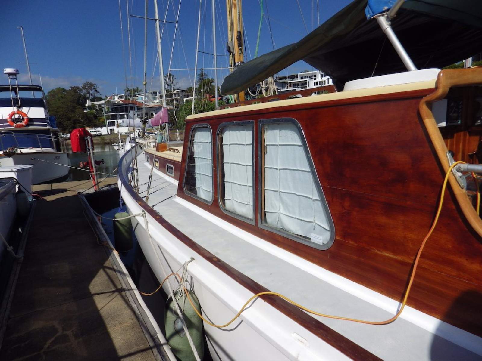 Eric Montgomery Motor Sailer beautiful classic timber vessel