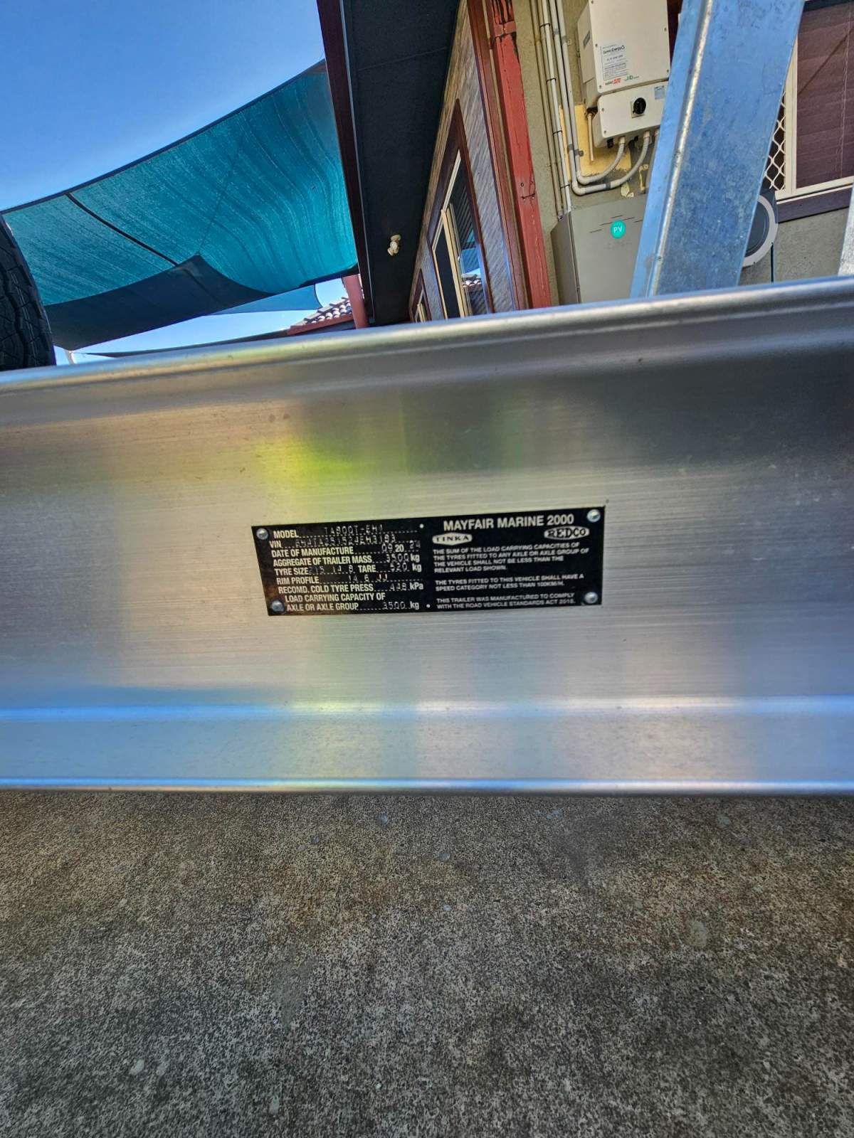 Redco 3.5t Boat Trailer