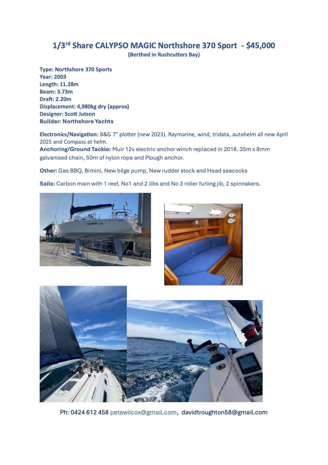 Northshore 370 Sport Calypso Magic