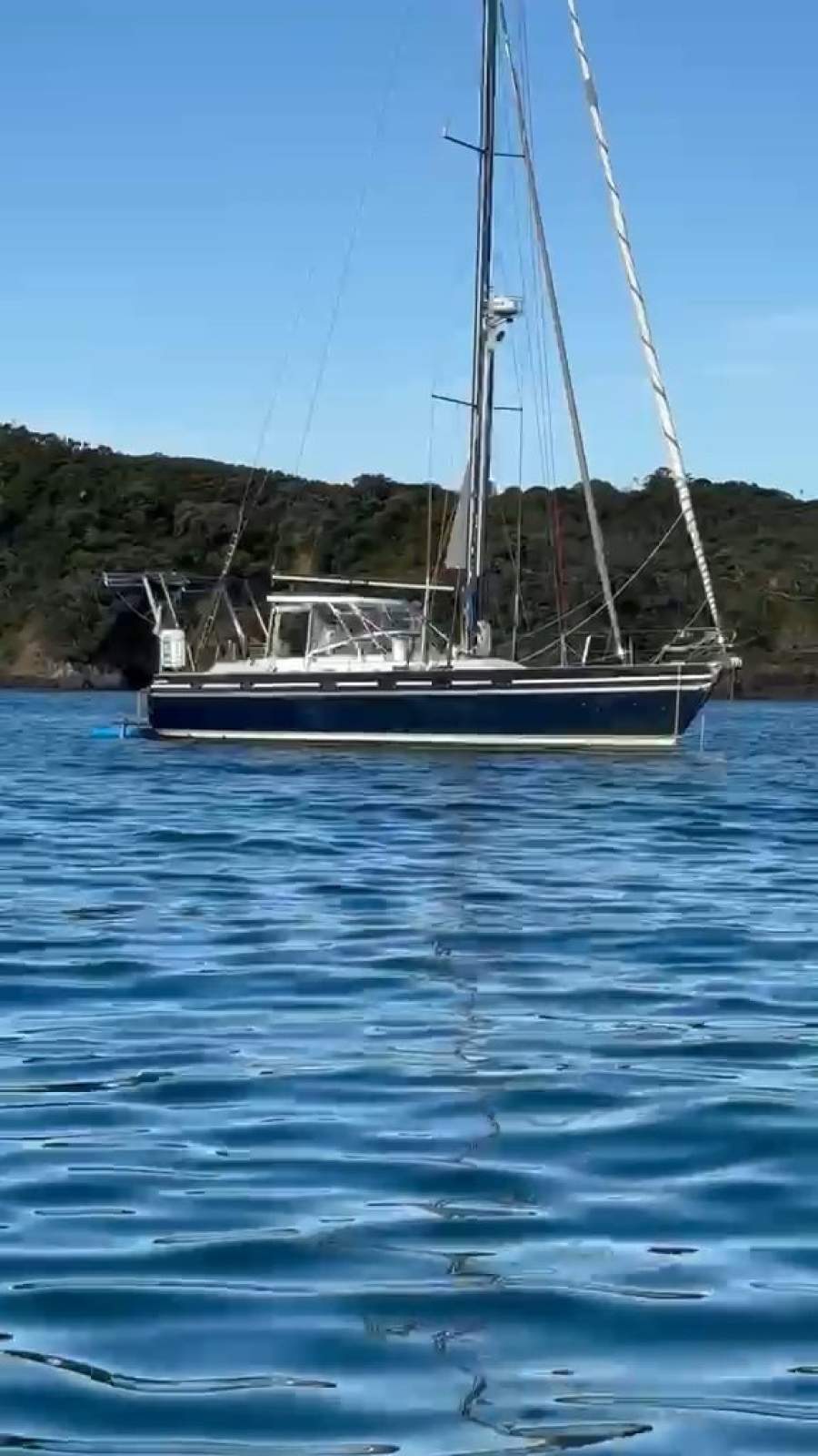 Contest Yachts 43:At anchor in Tutakaka