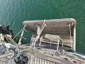 Contest Yachts 43:Swim platform tied up in prep for Fiji