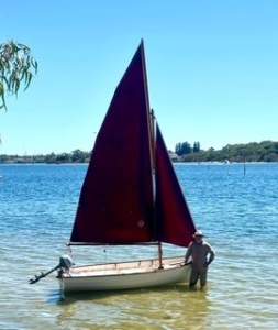 12' Clinker plywood sailing dinghy
