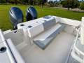 Robalo R242:Folding rear seat