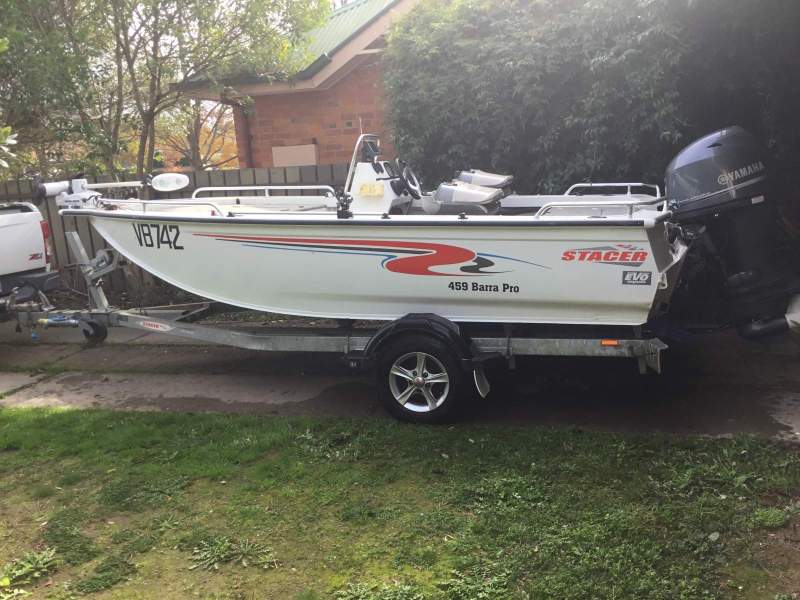 Stacer 459 Barra Pro 70 hp Yamaha