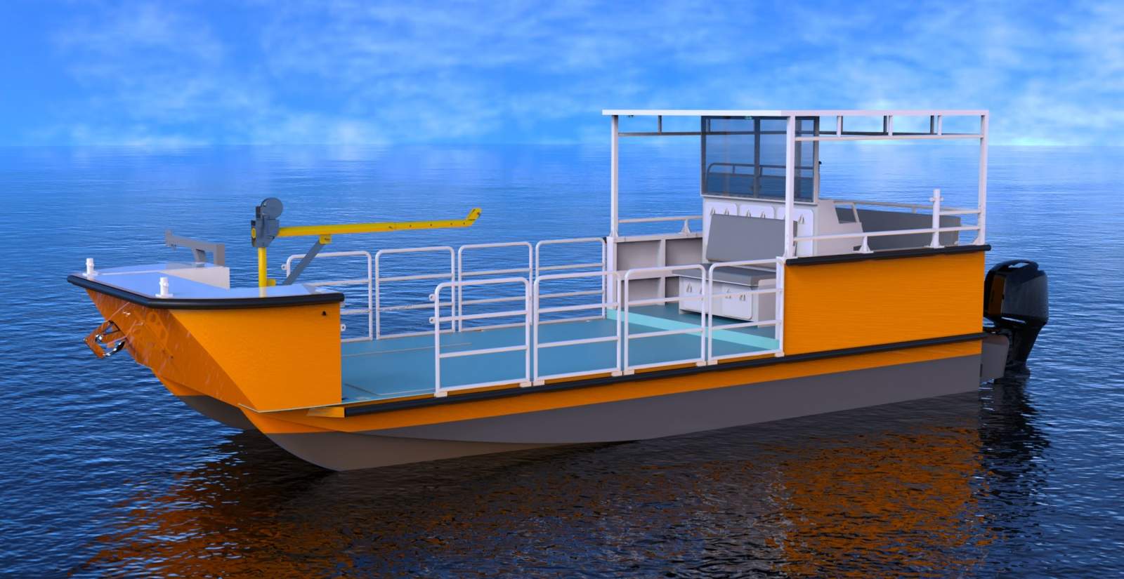 Stalwart Marine WBC8200 Plate Ally Catamaran Work Boat