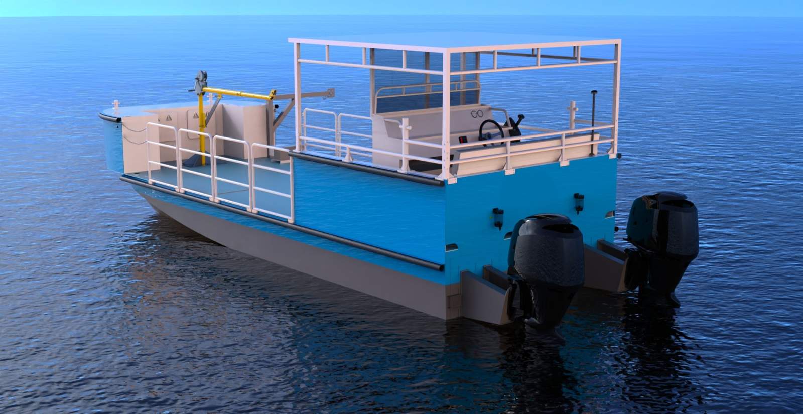 Stalwart Marine WBC8200 Plate Ally Catamaran Work Boat