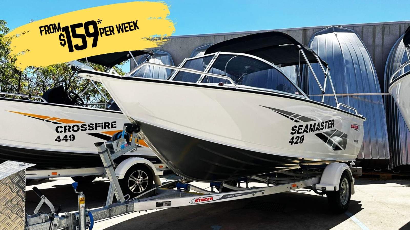 Stacer 429 Sea Master FROM JUST $159 PER WEEK* The perfect first:Stacer 429 Seamaster Runabout   Mercury 60hp