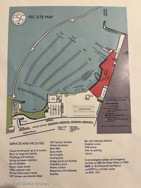 Pen - (Rare Land Backed) 15m Fremantle Sailing Club Pen