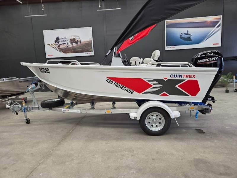 Quintrex 420 Renegade SC 2 months old - 1.4 hours - plus optional extras
