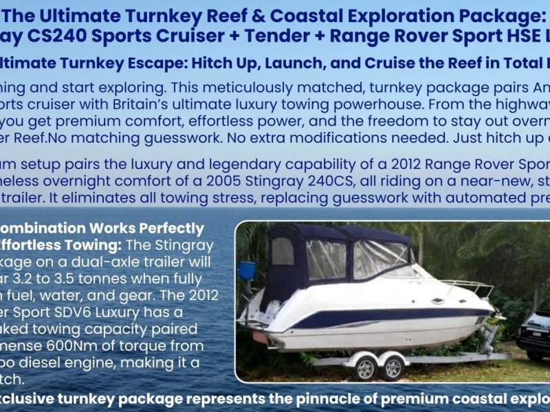 Stingray 240CS Cruiser + Tender + Range Rover Sports HSE Luxury