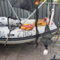 Takacat 340S Boat, foldable trailer, 9hp Tohatsu. Ready to roll