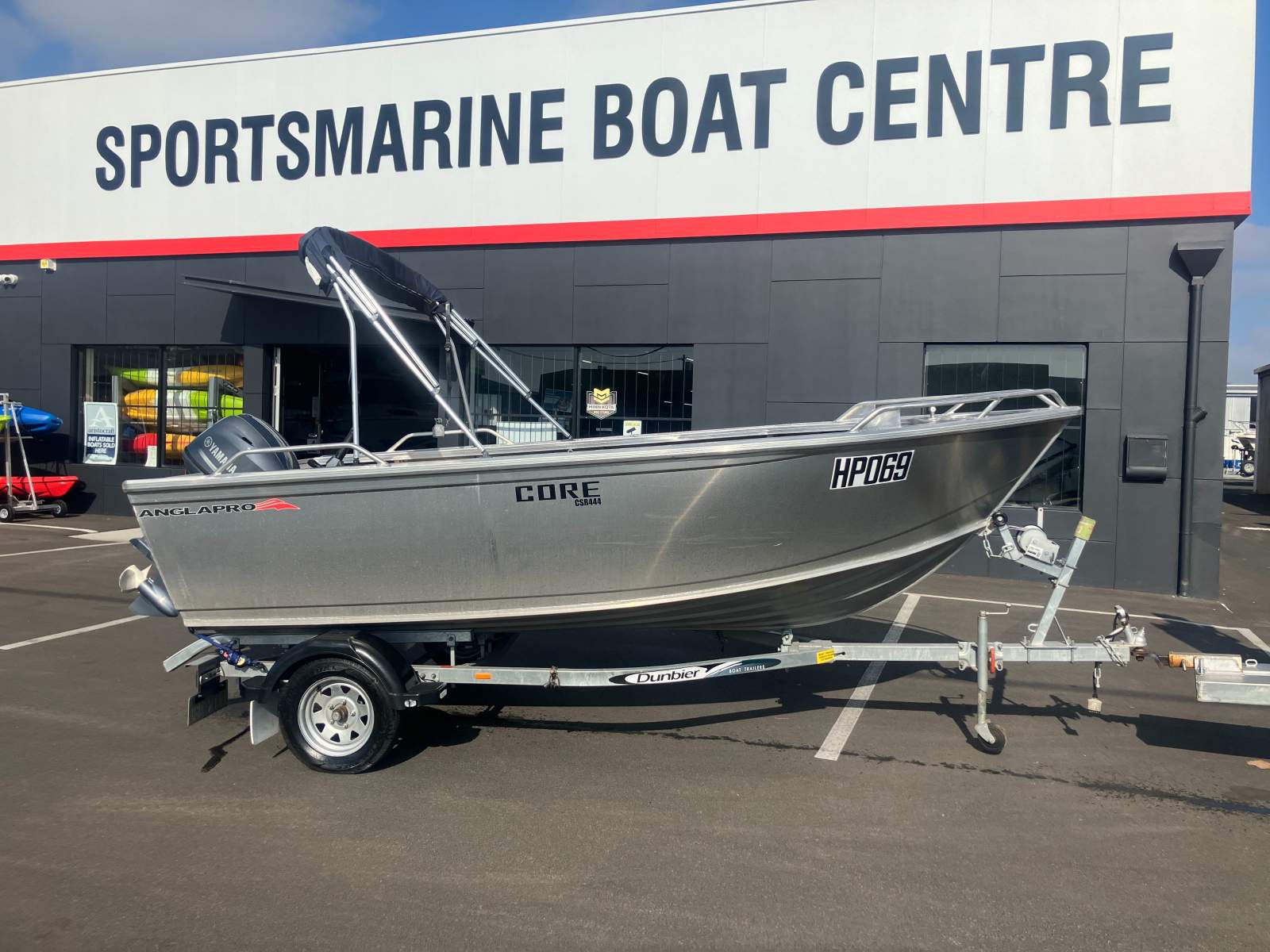 Anglapro Core 444 CSR Boat, Motor, Trailer Package