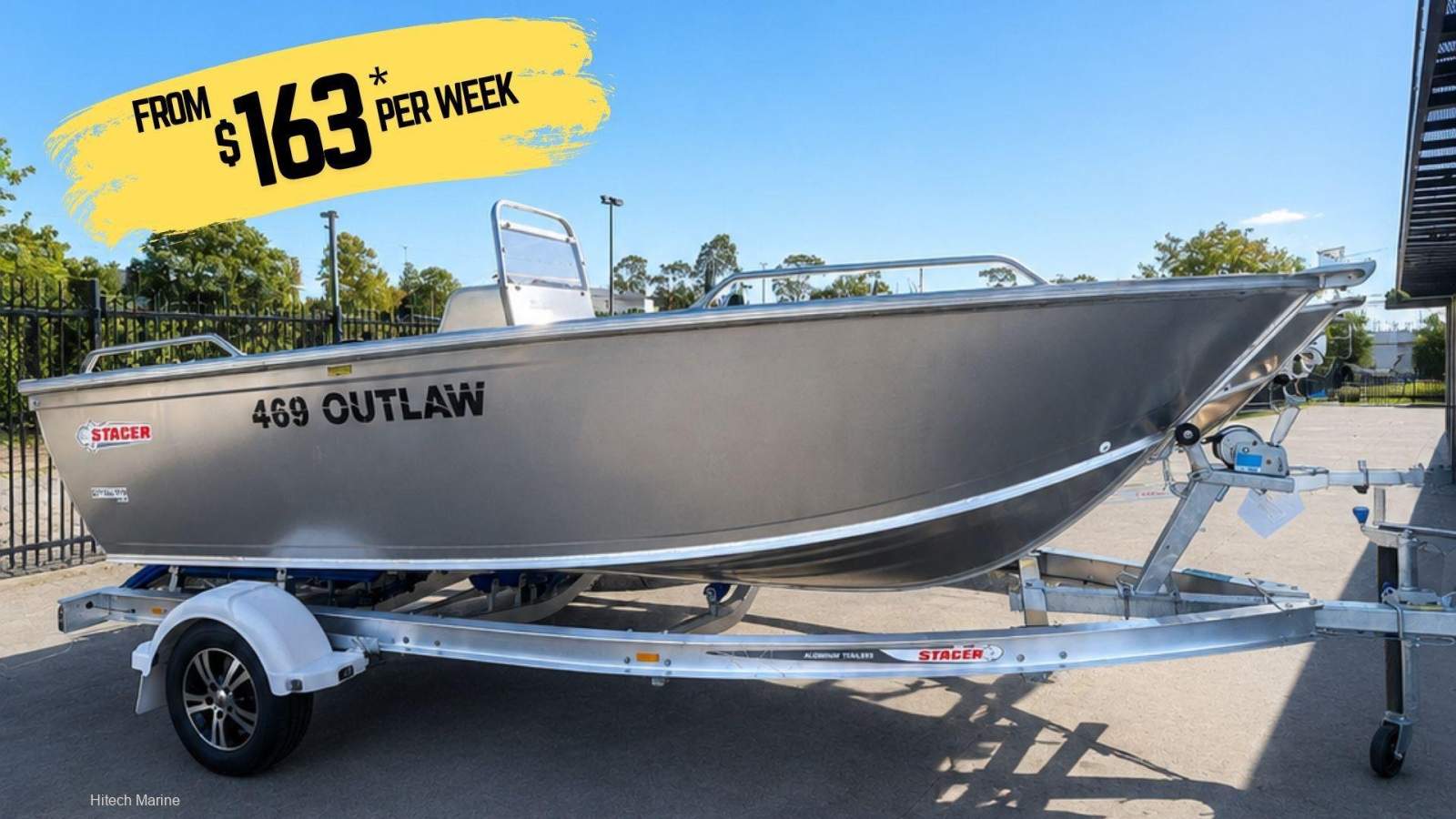 Stacer 469 Outlaw Side Console Purpose built Aluminium Fishing / Casting Platform:Stacer 469 Outlaw Side console in stock Now Hitech Marine Wangara Mercury Outboard