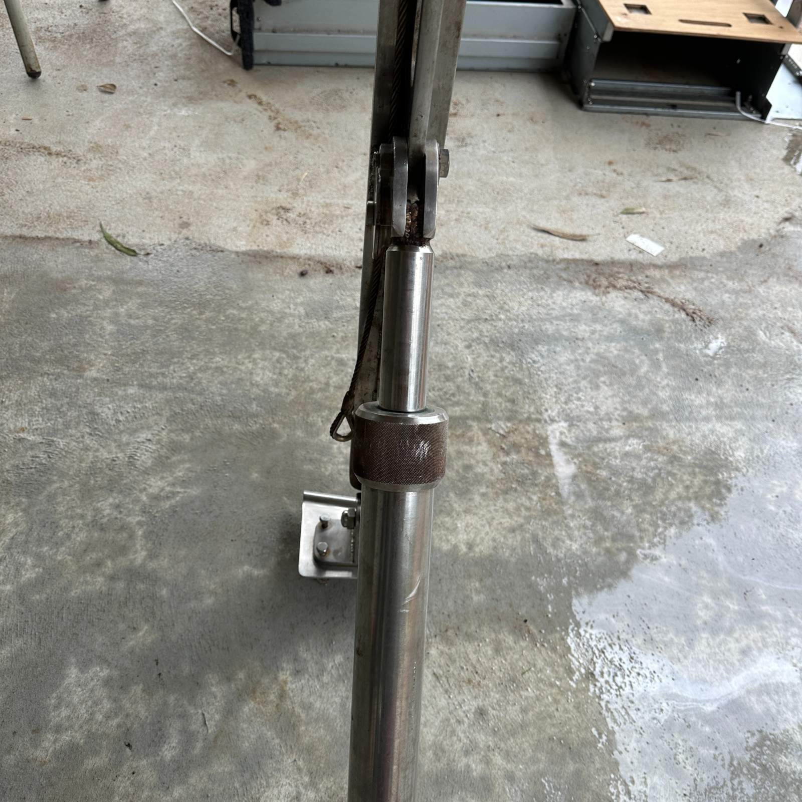 Custom Marine Grade Steel Boat Davit 2.9m Hydraulic Lift Dinghy Crane Heavy