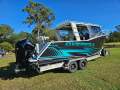 Oceanic Fabrication 8.2m x 2.7m Extended Hardtop Cabin Presents as New Dual 200hp V6 Merc fully optioned