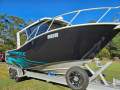 Oceanic Fabrication 8.2m x 2.7m Extended Hardtop Cabin Presents as New Dual 200hp V6 Merc fully optioned