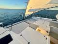 Leopard Catamarans 46:Trampoline / anchor locker / foredeck lockers