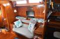 Amel Super Maramu 2000 Millennium Edition:Salon: Loveseat and new 12v smart TV with soundbar