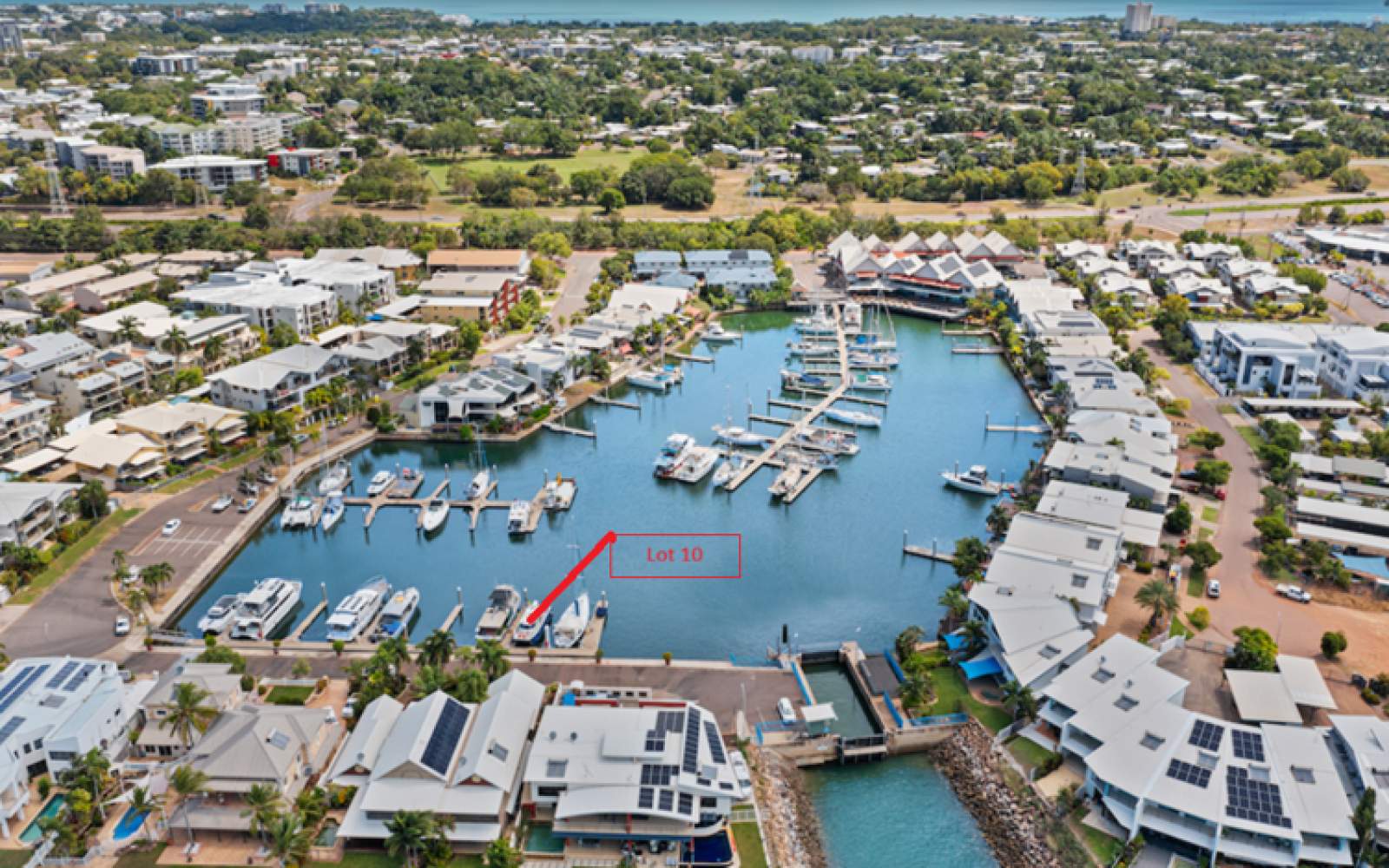 15m Freehold Berth at Darwins best located Marina, also Cyclone Rated:Lot 10
