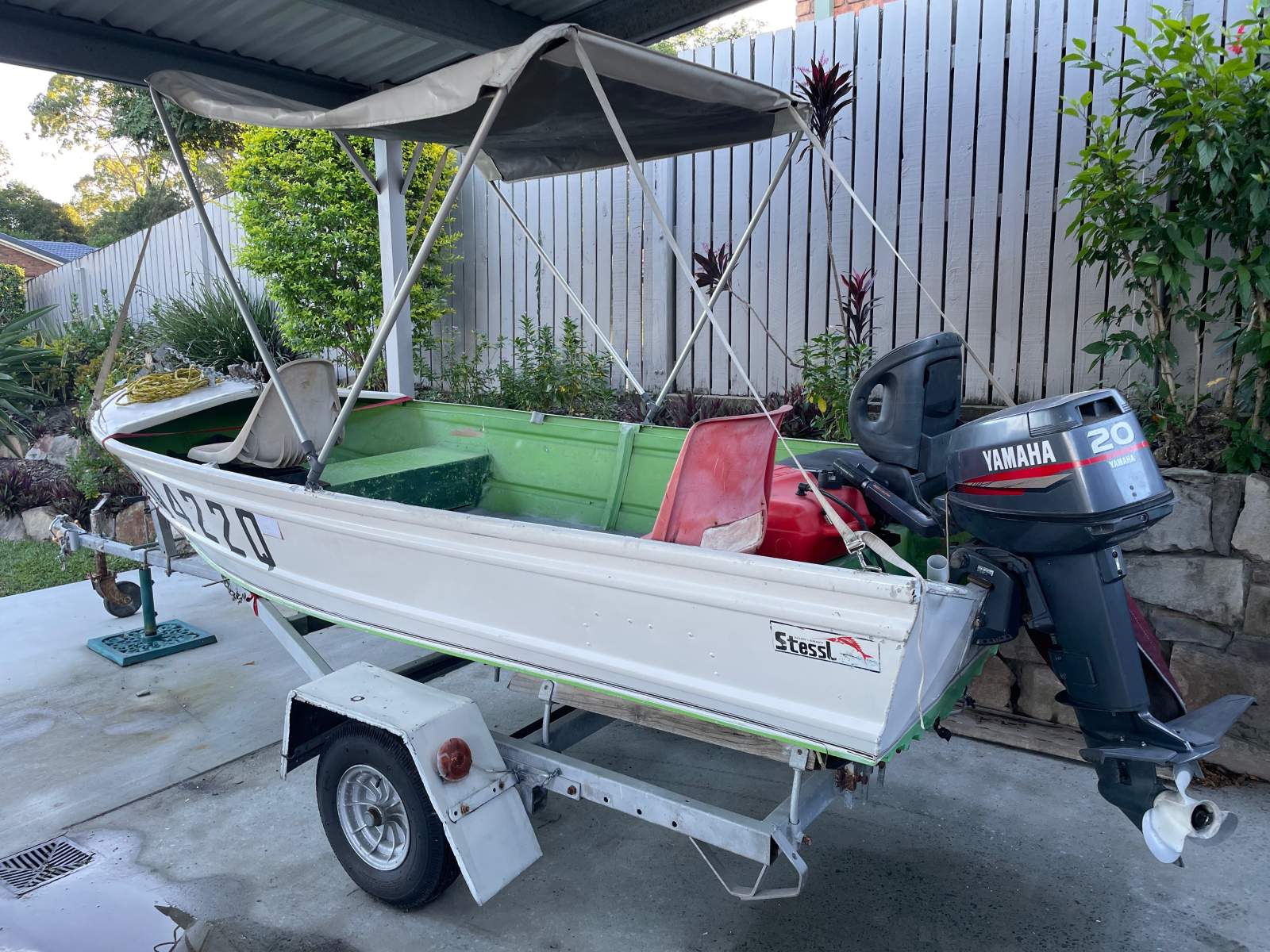 Stessl Family boat& trailer for sale