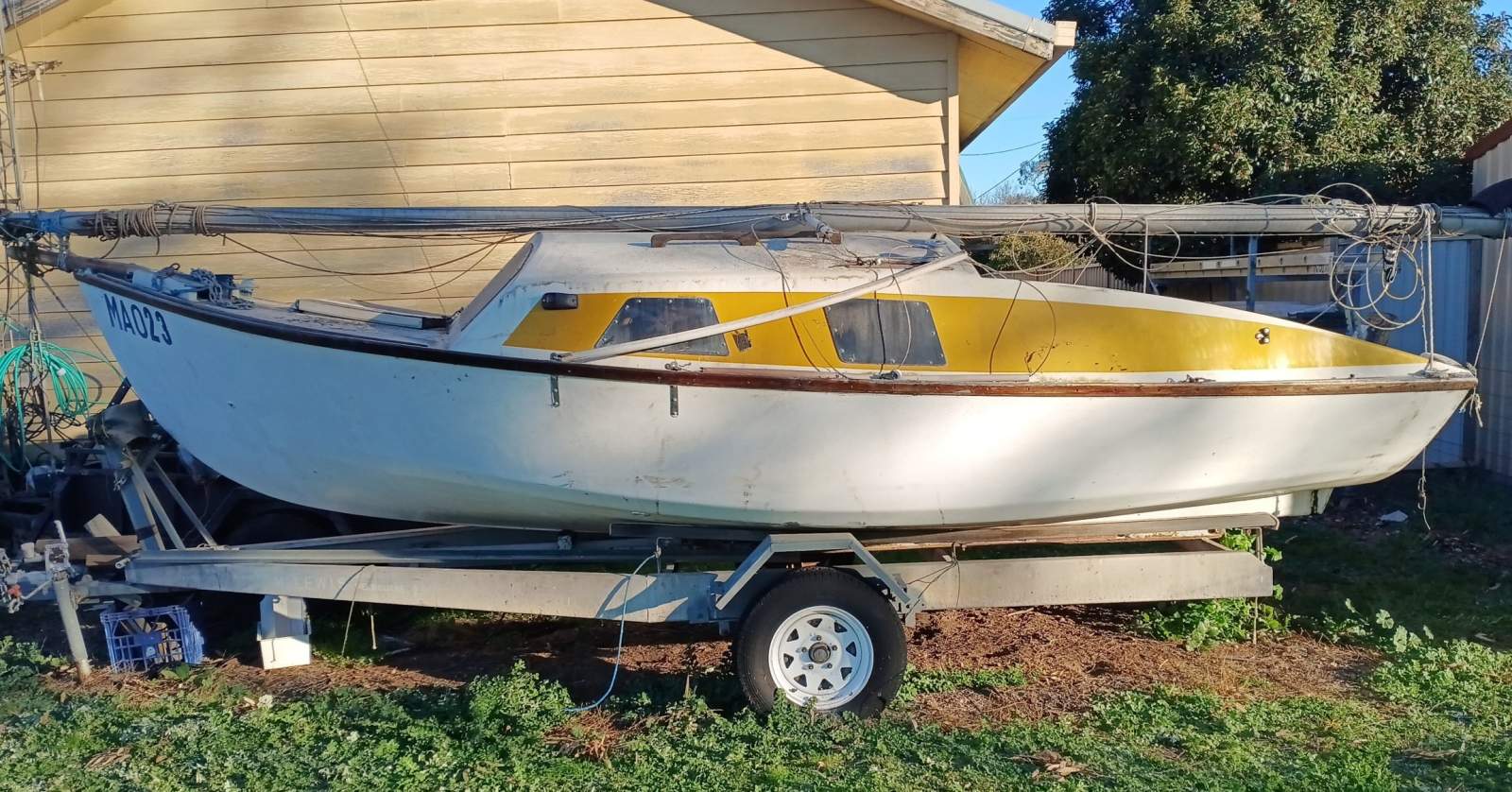 Matilda 20 - Trailable Yacht on heavy duty tilt trailer