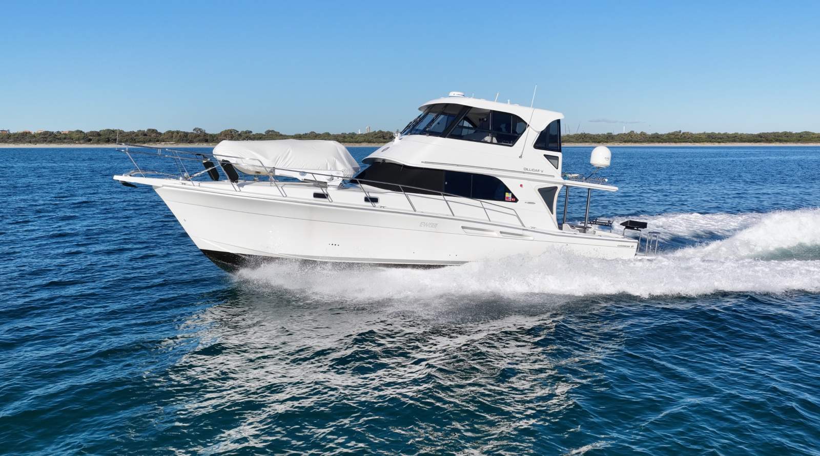 Caribbean 49 Flybridge Cruiser:Adventure rig