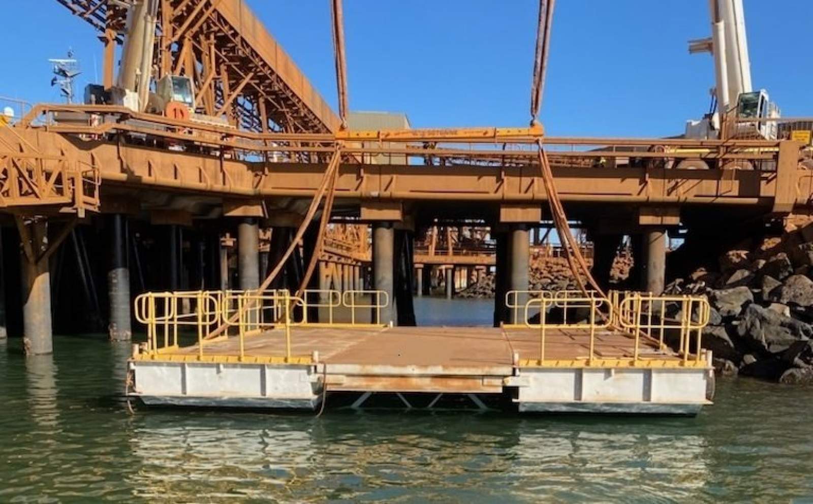 Custom 12m x 10m Modular Steel Barge in 2C Survey