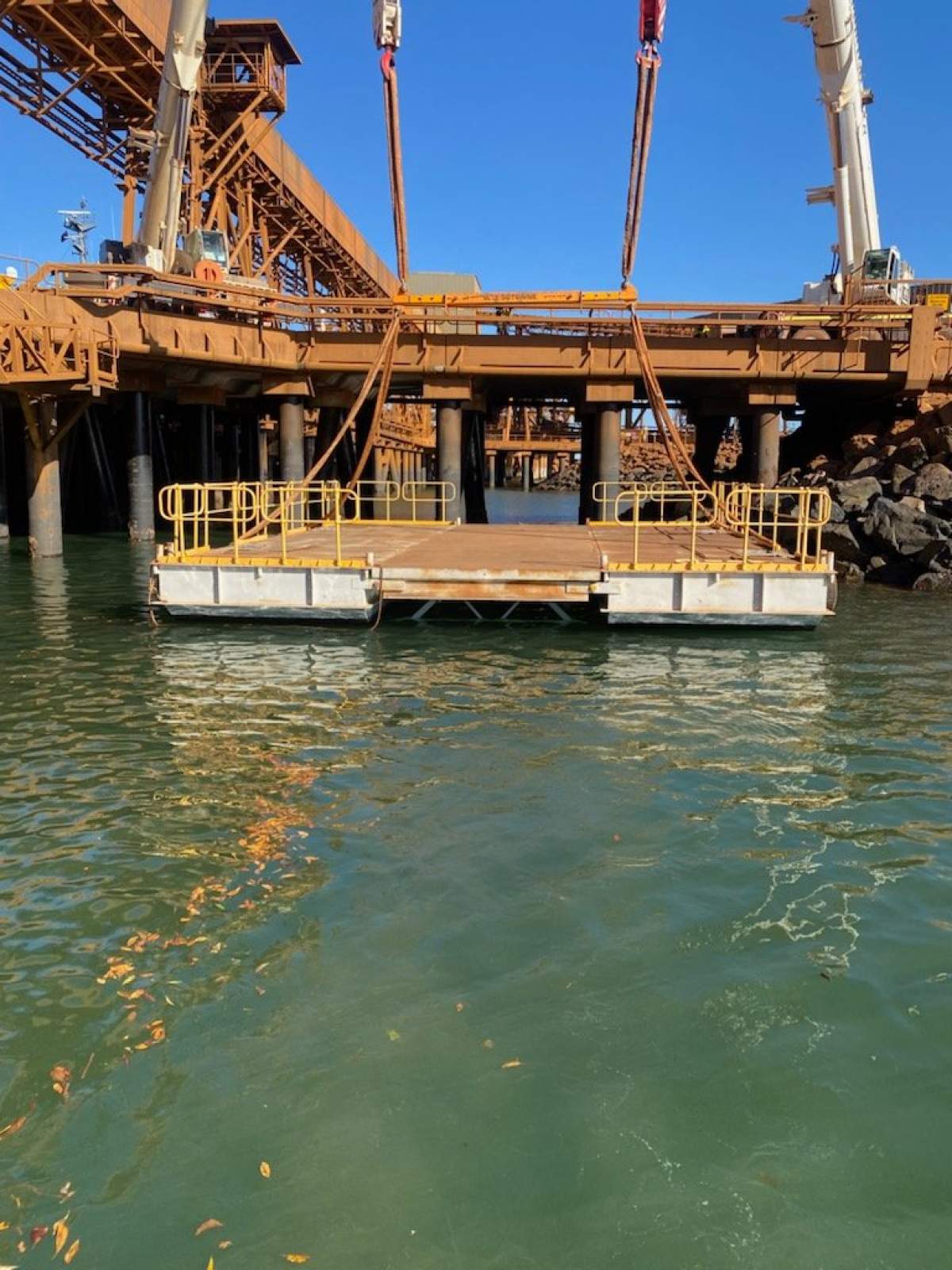 Custom 12m x 10m Modular Steel Barge in 2C Survey
