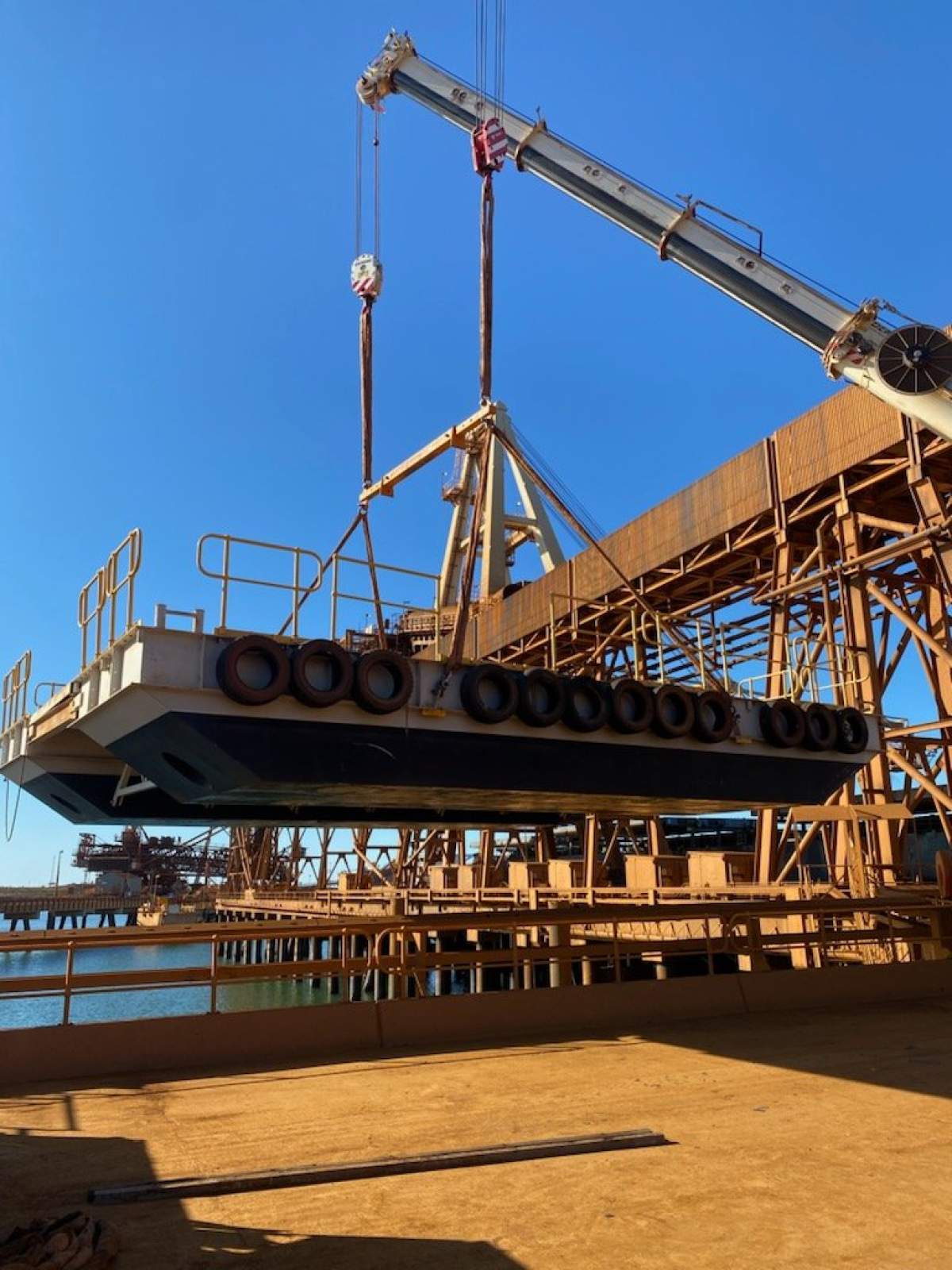 Custom 12m x 10m Modular Steel Barge in 2C Survey